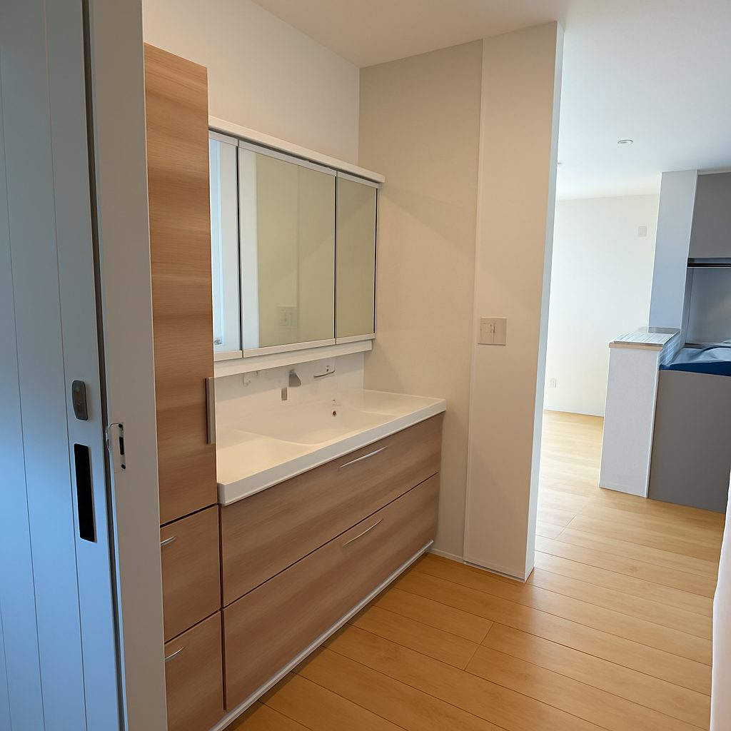 貝山新築分譲住宅-洗面台