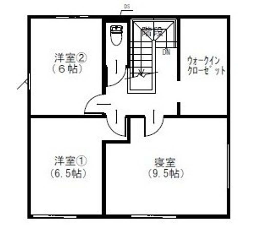 貝山新築分譲住宅-2階間取り